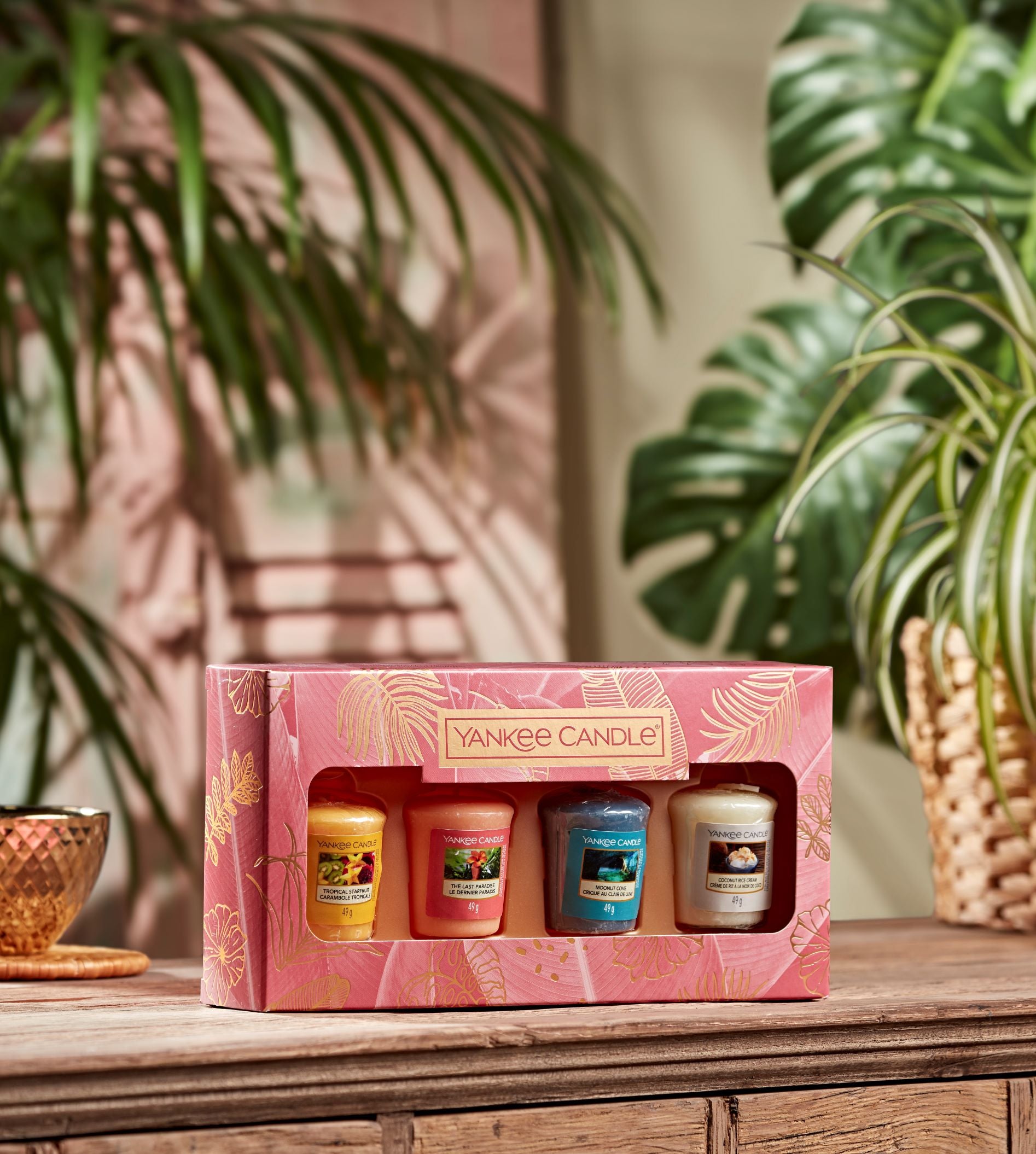 SET 4 CANDELE SAMPLER -Yankee Candle- Confezione Regalo The Last Paradise