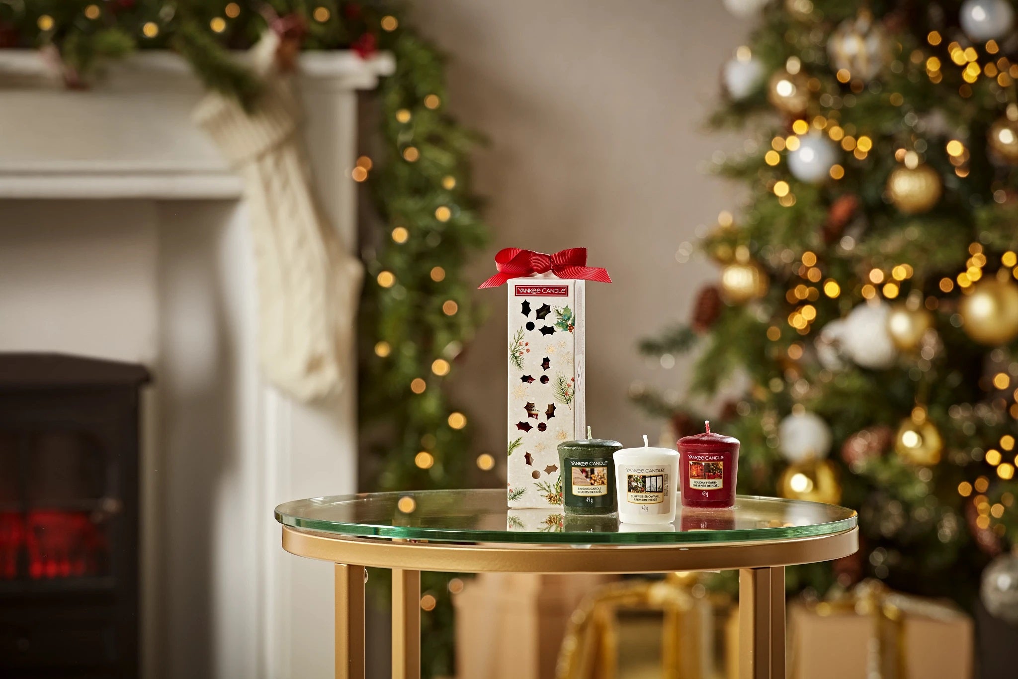 SET 3 CANDELE SAMPLER -Yankee Candle- Confezione Regalo Magical Christmas Morning