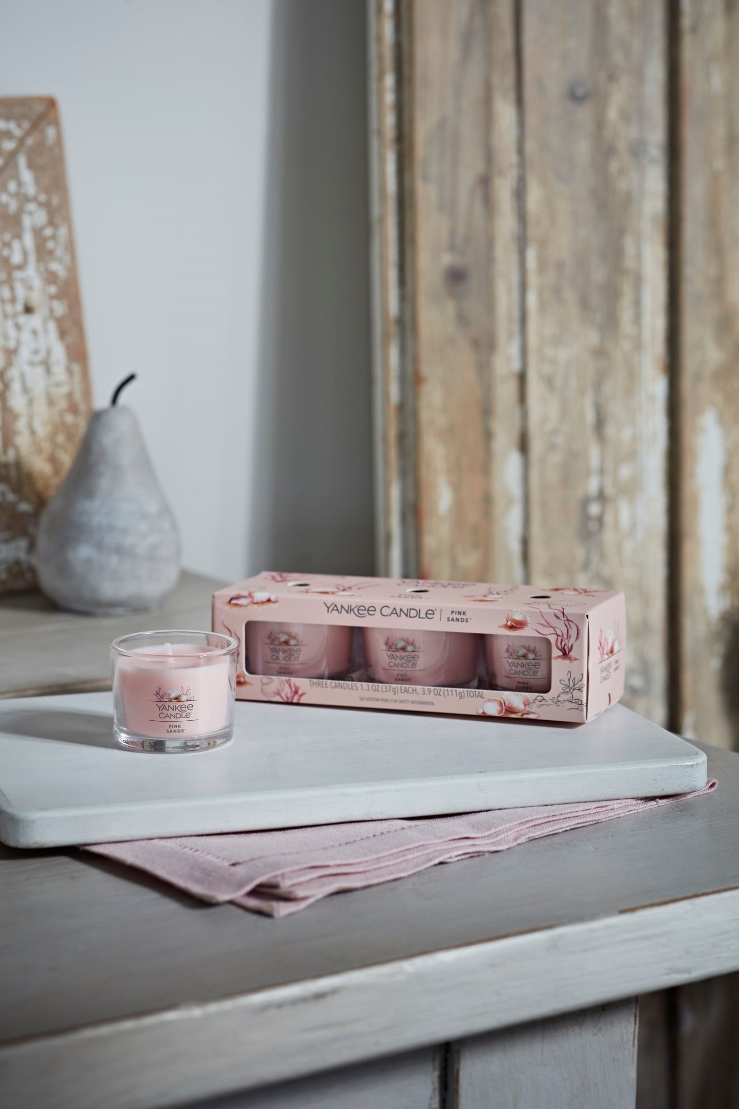 CLEAN COTTON -Yankee Candle- Candela Votive in Vetro