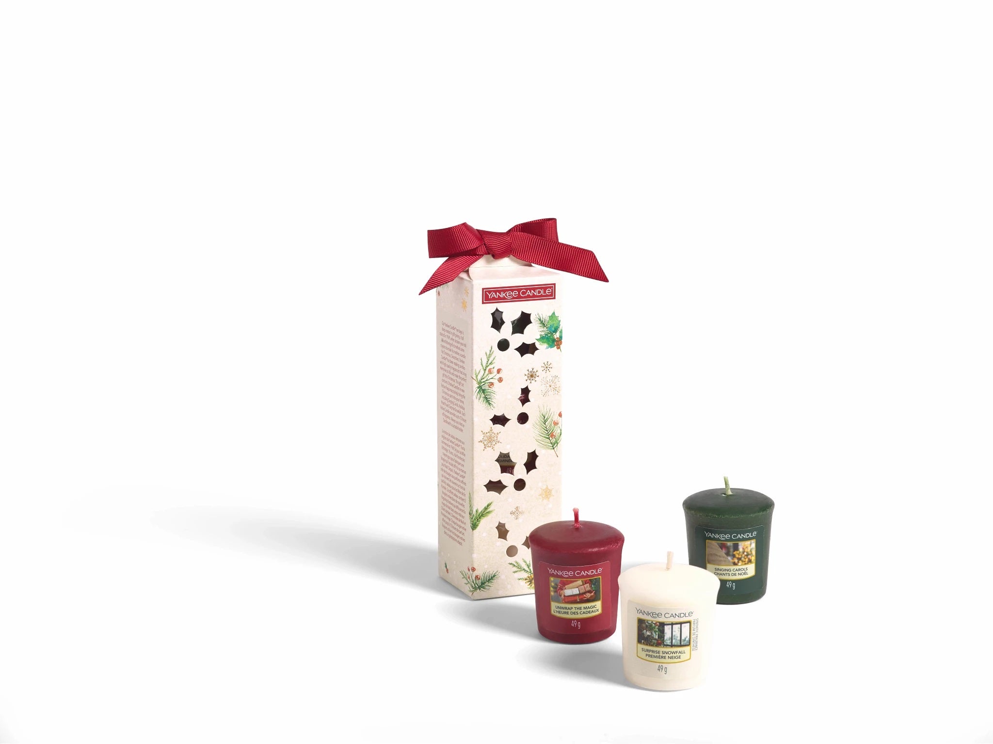 SET 3 CANDELE SAMPLER -Yankee Candle- Confezione Regalo Magical Christmas Morning
