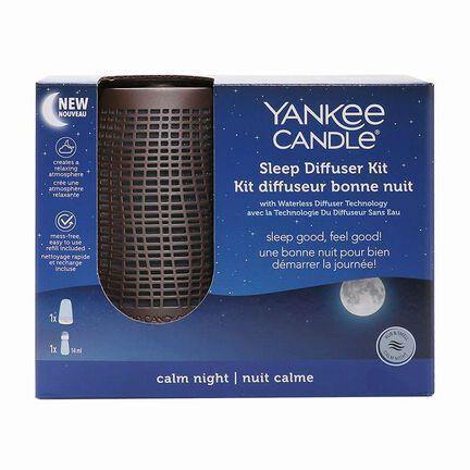 CALM NIGHT -Yankee Candle- Kit Base Effetto Bronzo Sleep Diffuser