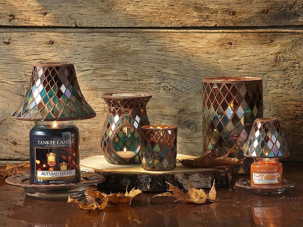 AUTUMN MOSAIC -Yankee Candle- Paralume e Piatto Piccolo