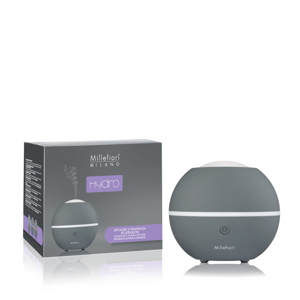 DIFFUSORE AD ULTRASUONI HYDRO SFERA GRIGIO- Millefiori Milano - Diffusore per Fragranze Idrosolubili