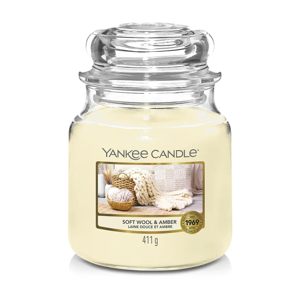 SOFT WOOL & AMBER Yankee Candle Giara Media