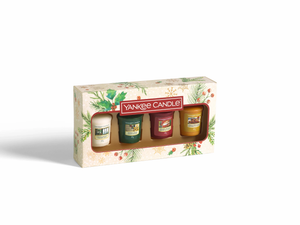 SET 4 CANDELE SAMPLER -Yankee Candle- Confezione Regalo Magical Christmas Morning