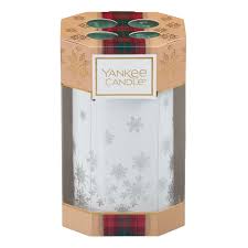 SET PORTA CANDELA DECORATIVO -Yankee Candle- Confezione Regalo Alpine Christmas