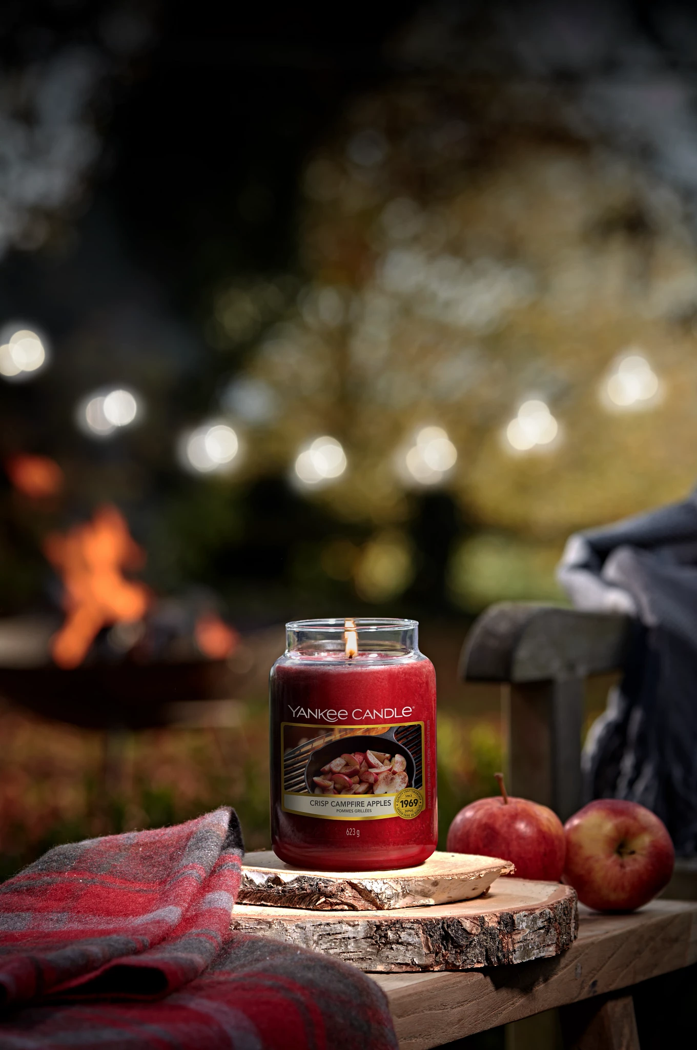 CRISP CAMPFIRE APPLES -Yankee Candle- Tea Light