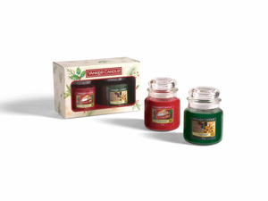 SET 2 GIARE MEDIE -Yankee Candle- Confezione Regalo Magical Christmas Morning