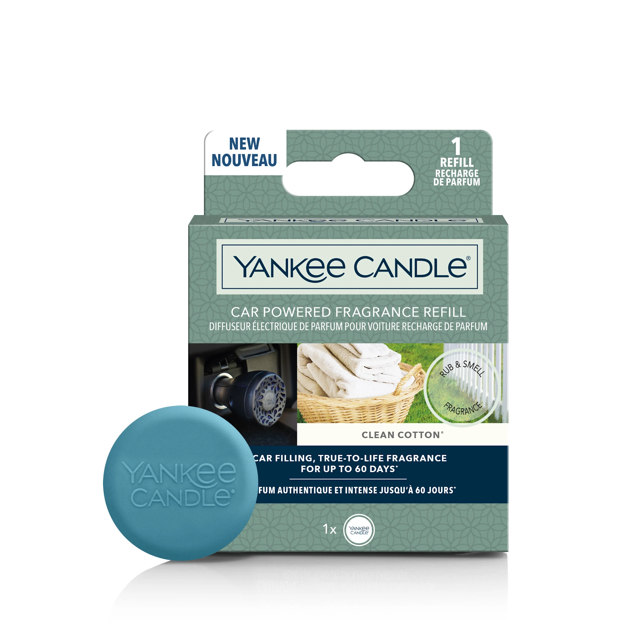 CLEAN COTTON -Yankee Candle- Ricarica di Fragranza per Profumatore