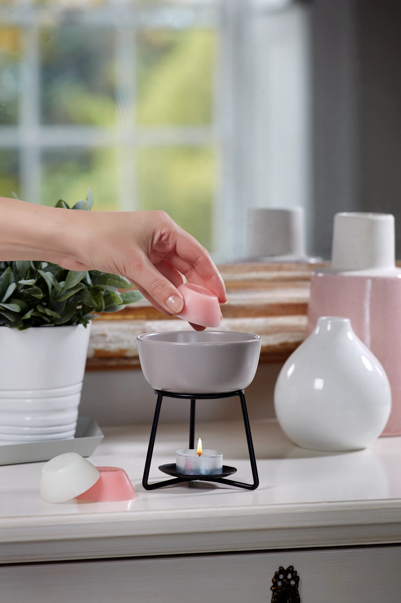 PEBBLE -Yankee Candle- Bruciatore Orion Blue