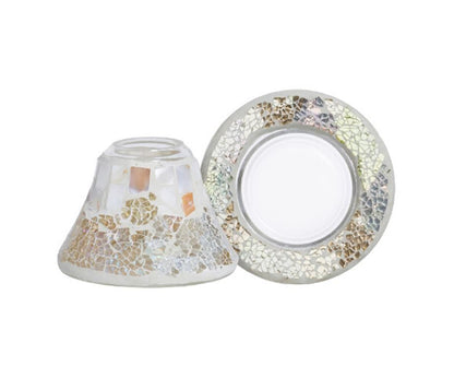 GOLD & PEARL CRACKLE -Yankee Candle- Paralume e Piatto Piccolo