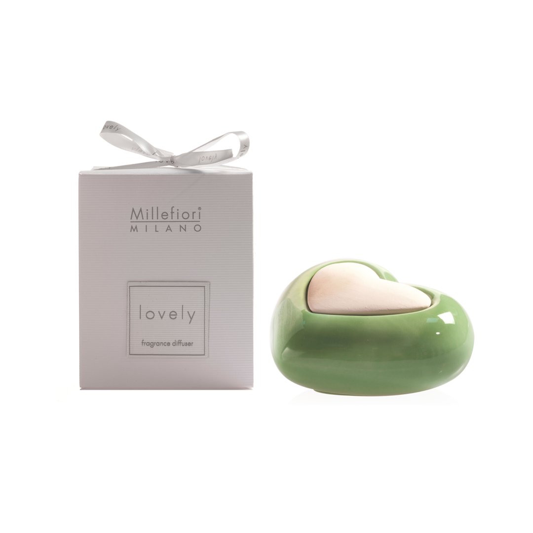 CUORE VERDE -Millefiori Milano- Diffusore in Ceramica