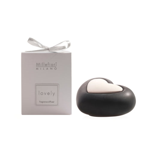 CUORE NERO -Millefiori Milano- Diffusore in Ceramica