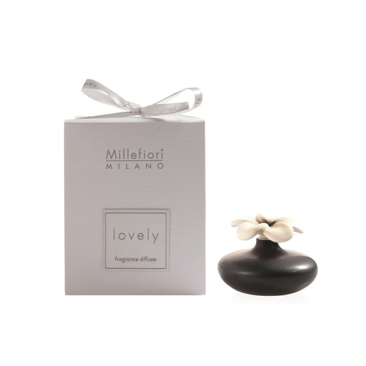FIORE PICCOLO NERO -Millefiori Milano- Diffusore in Ceramica