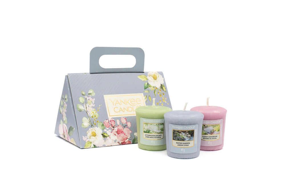 SET 3 CANDELE SAMPLER -Yankee Candle- Confezione Regalo Garden Hideaway