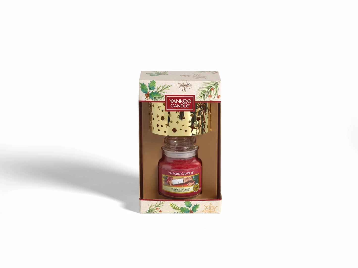SET GIARA PICCOLA E PARALUME PICCOLO -Yankee Candle- Confezione Regalo Magical Christmas Morning