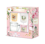 SET 3 CANDELE SAMPLER E PORTA CANDELA SAMPLER -Yankee Candle- Confezione Regalo Garden Hideaway