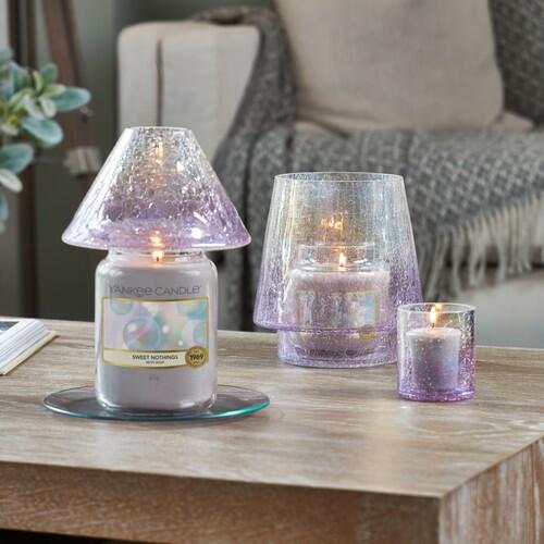 SAVOY -Yankee Candle- Paralume e Piatto Piccolo Viola