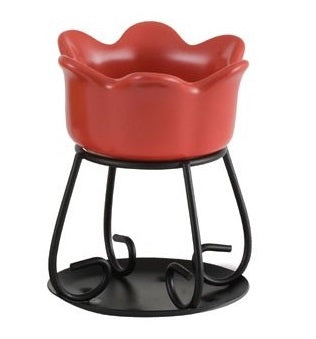 PETAL BOWL ROSSO -Yankee Candle- Bruciatore Mattone