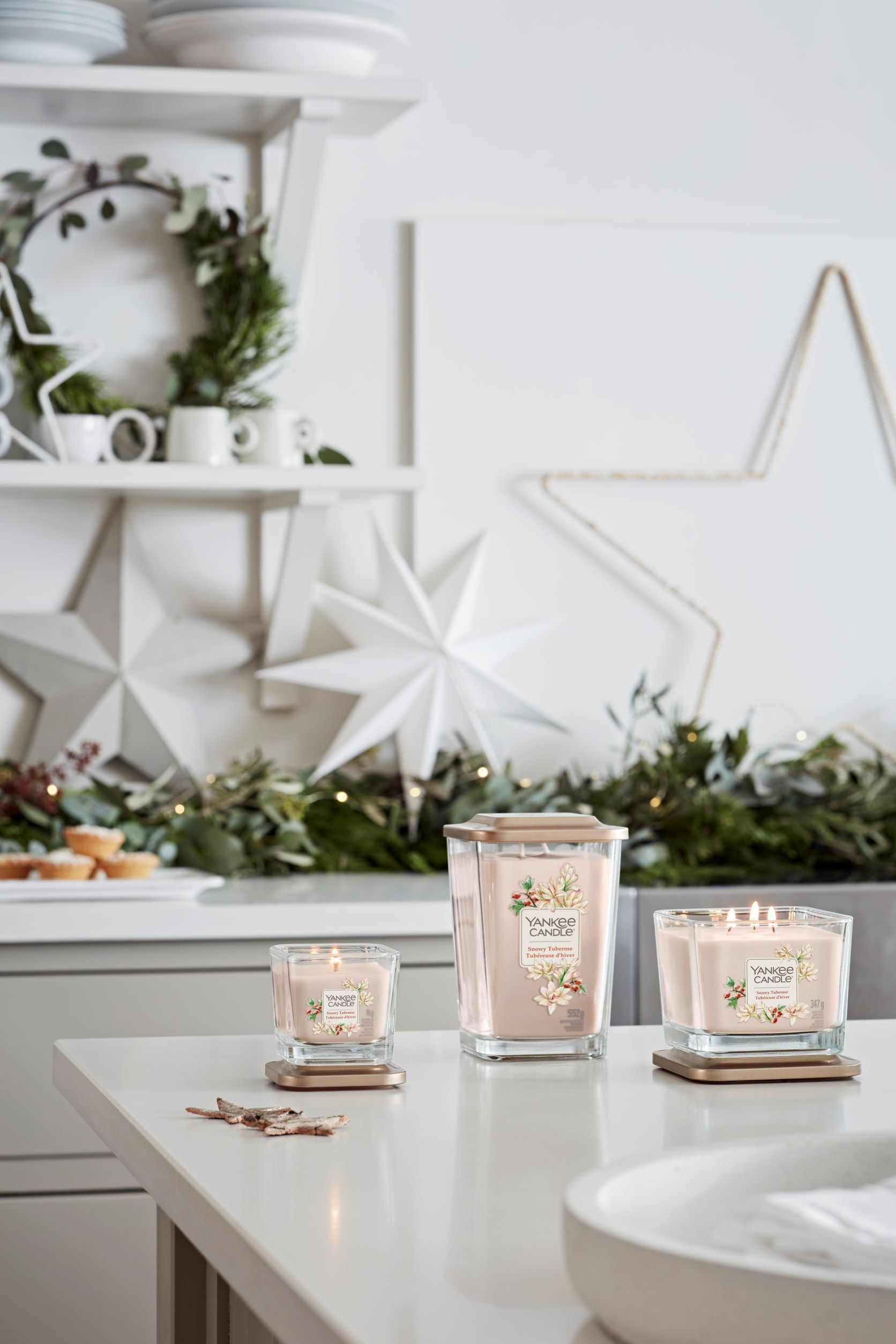 SNOWY TUBEROSE -Yankee Candle- Candela Grande