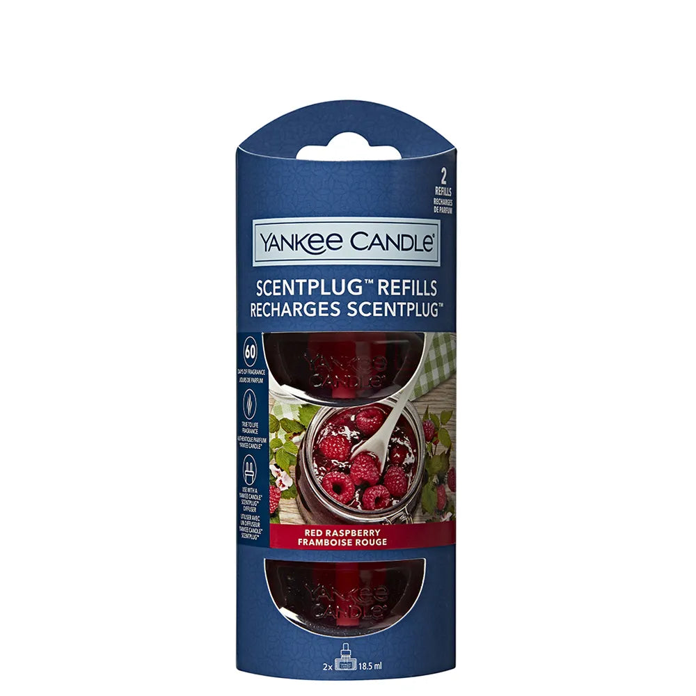 RED RASPBERRY -Yankee Candle- Ricarica Refill per Diffusore Elettrico ScentPlug