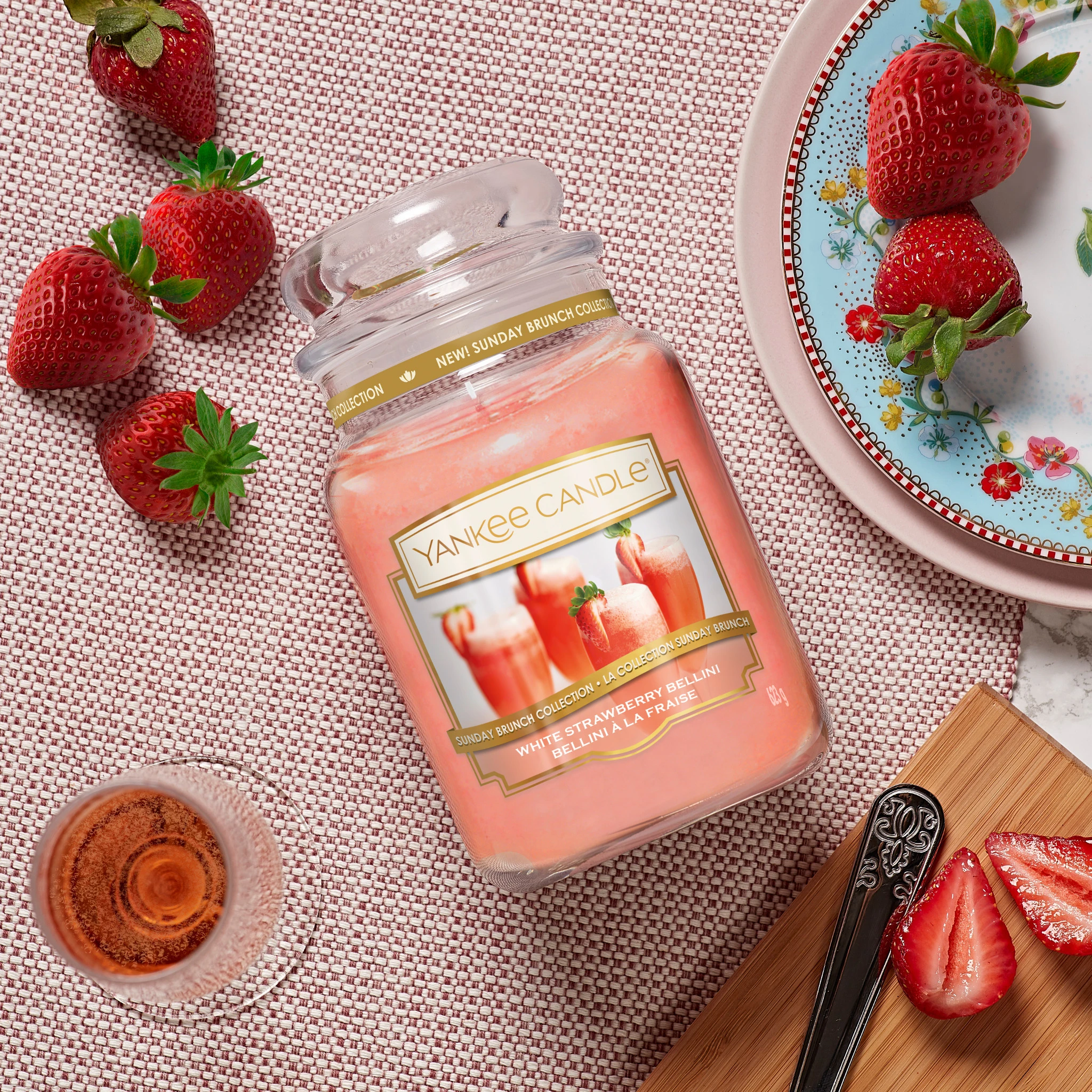 WHITE STRAWBERRY BELLINI -Yankee Candle- Giara Media