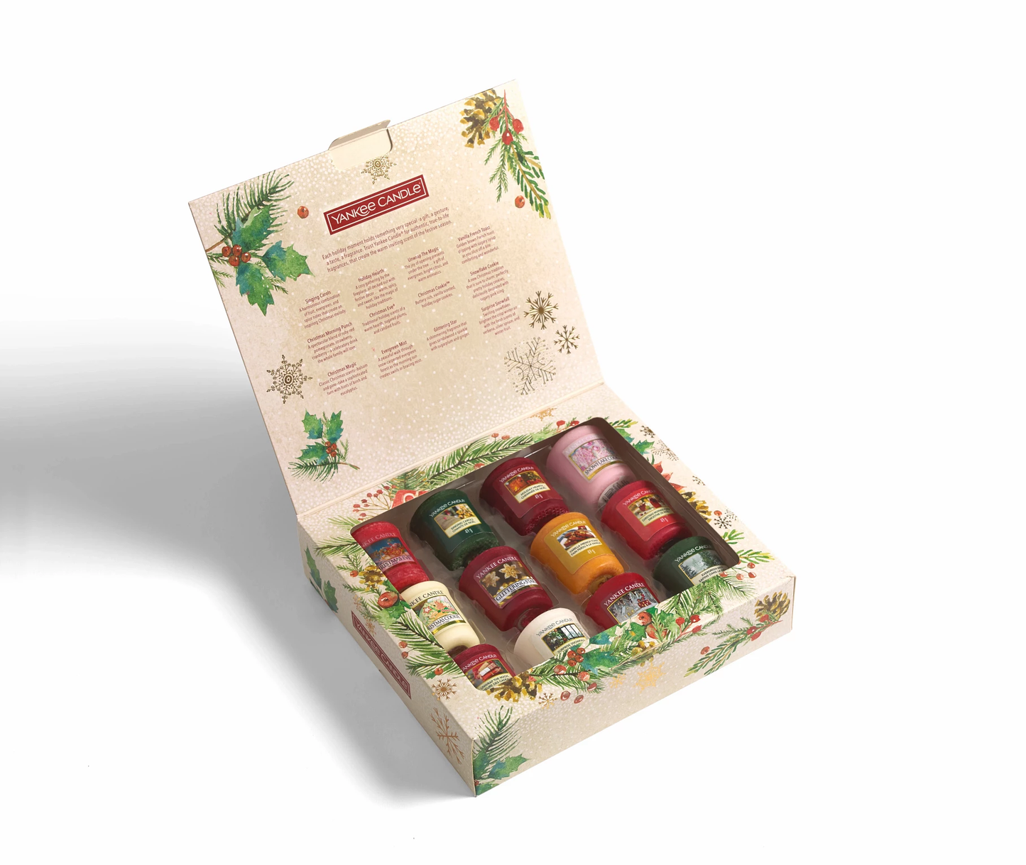 SET 12 CANDELE SAMPLER -Yankee Candle- Confezione Regalo Magical Christmas Morning