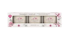 Sakura blossom festival - Yankee Candle - Confezione Regalo 3 Candela Votive in Vetro