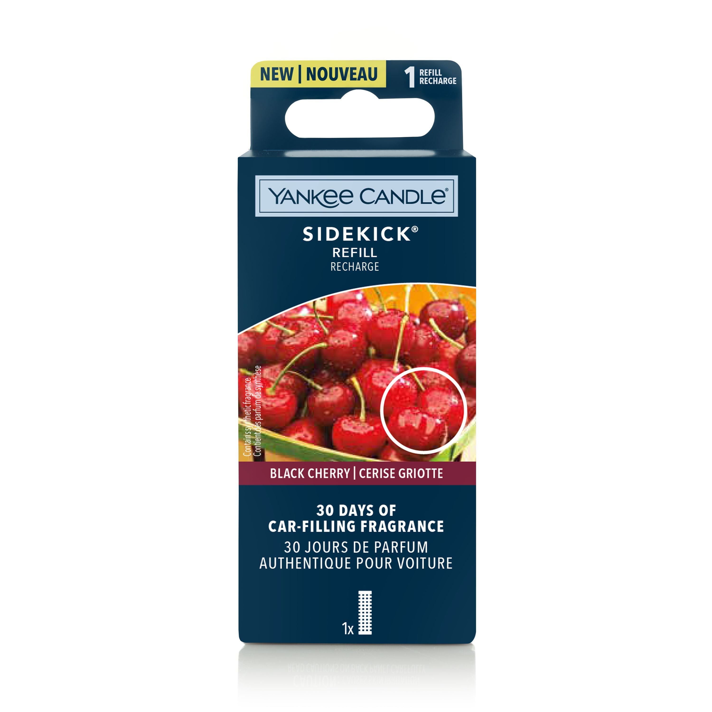 Black cherry - Yankee Candle - Ricarica Profumatore per auto Sidekick