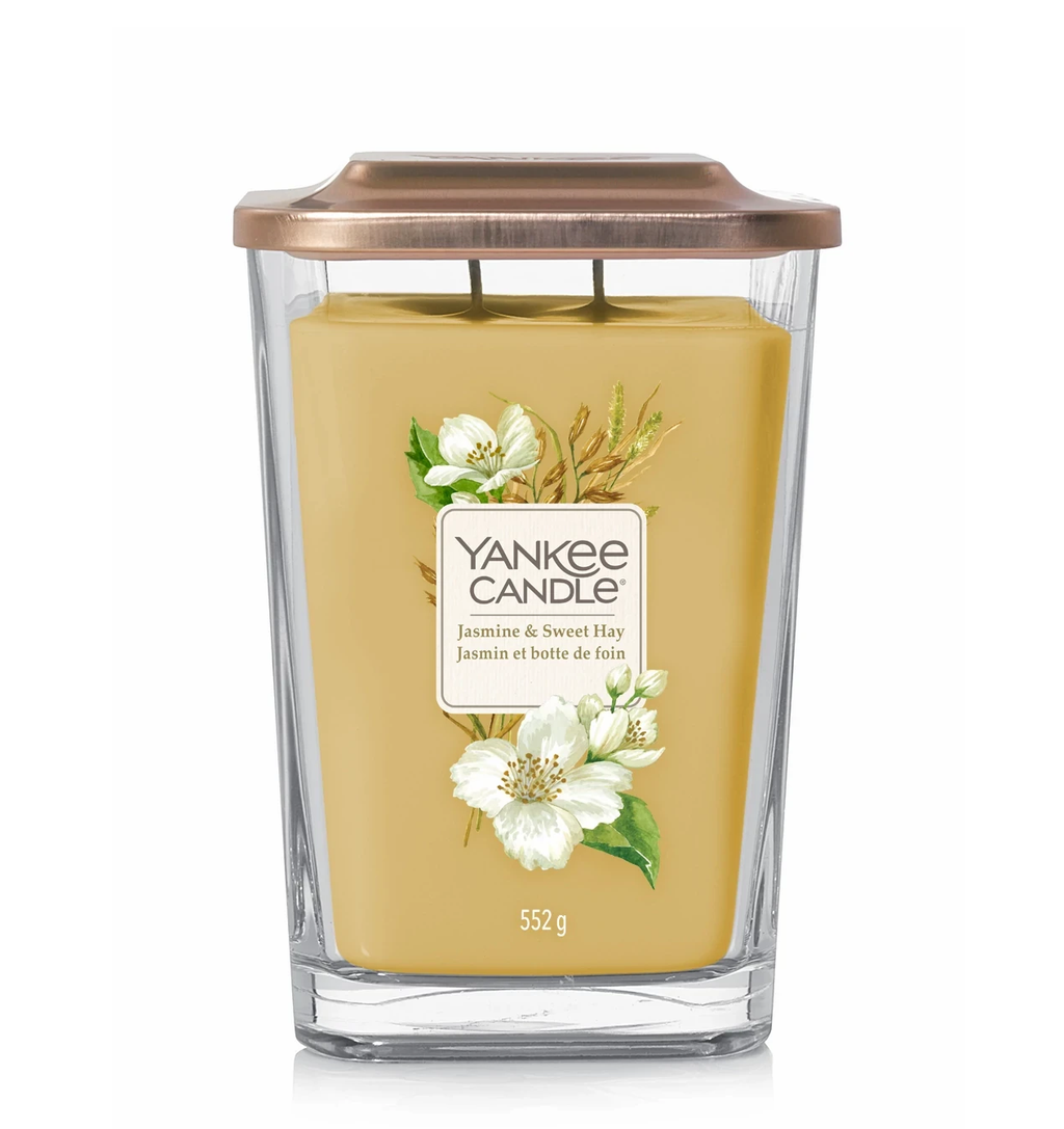 JASMINE & SWEET HAY -Yankee Candle- Candela Grande