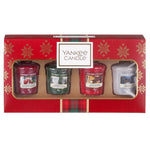 SET 4 CANDELE SAMPLER -Yankee Candle- Confezione Regalo Alpine Christmas