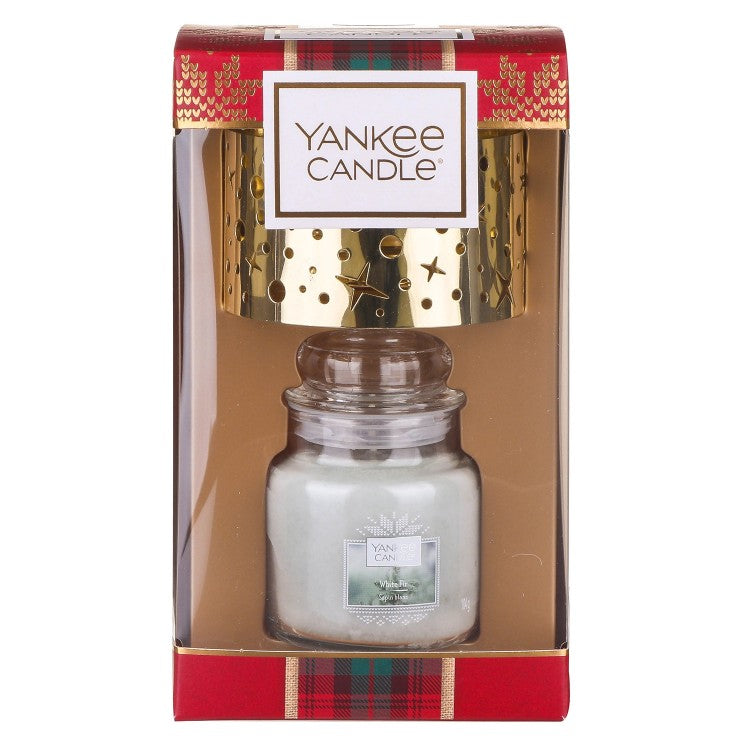 SET GIARA PICCOLA E PARALUME -Yankee Candle- Confezione Regalo Alpine Christmas