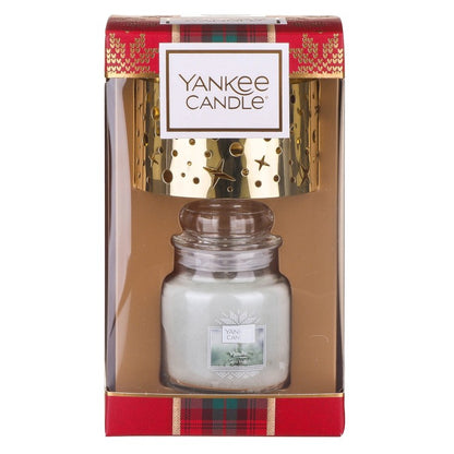 SET GIARA PICCOLA E PARALUME -Yankee Candle- Confezione Regalo Alpine Christmas