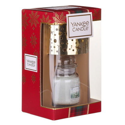 SET GIARA PICCOLA E PARALUME -Yankee Candle- Confezione Regalo Alpine Christmas