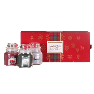 SET 3 GIARE PICCOLE -Yankee Candle- Confezione Regalo Alpine Christmas