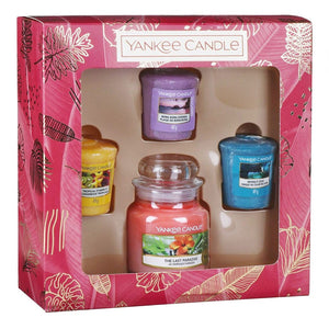 SET GIARA PICCOLA E 3 CANDELE SAMPLER -Yankee Candle- Confezione Regalo The Last Paradise