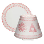 RED NORDIC FROSTED GLASS -Yankee Candle- Paralume e Piatto Piccolo