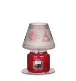 RED NORDIC FROSTED GLASS -Yankee Candle- Paralume e Piatto Piccolo