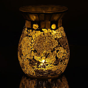 GOLD & PEARL CRACKLE -Yankee Candle- Bruciatore
