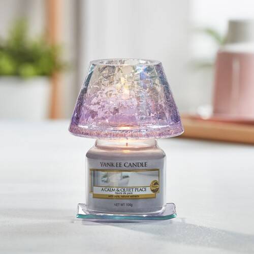 SAVOY -Yankee Candle- Paralume e Piatto Piccolo Viola